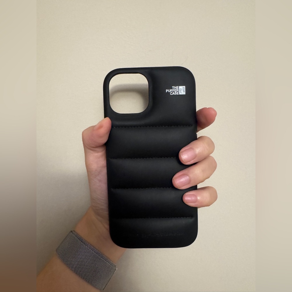 URBAN SOPHISTICATION Black 'The Puffer' iPhone 15 Case